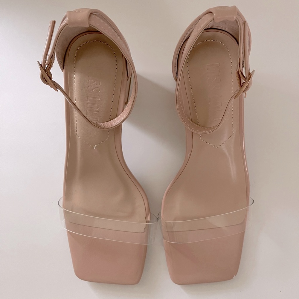 Clear Nude Heels